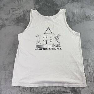 Ameritees 1980s vintage T shirt men’s size XL white vintage cb Hamptons